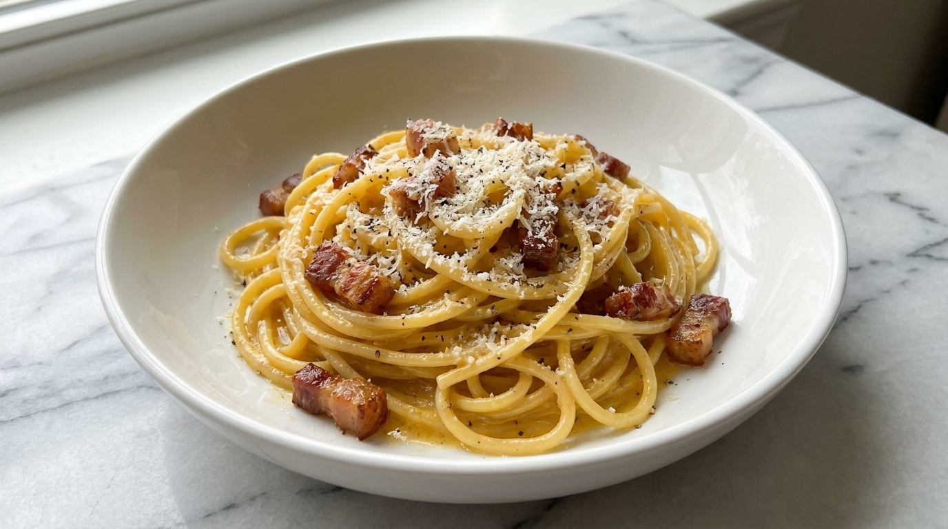 Original Italienische Spaghetti Carbonara
