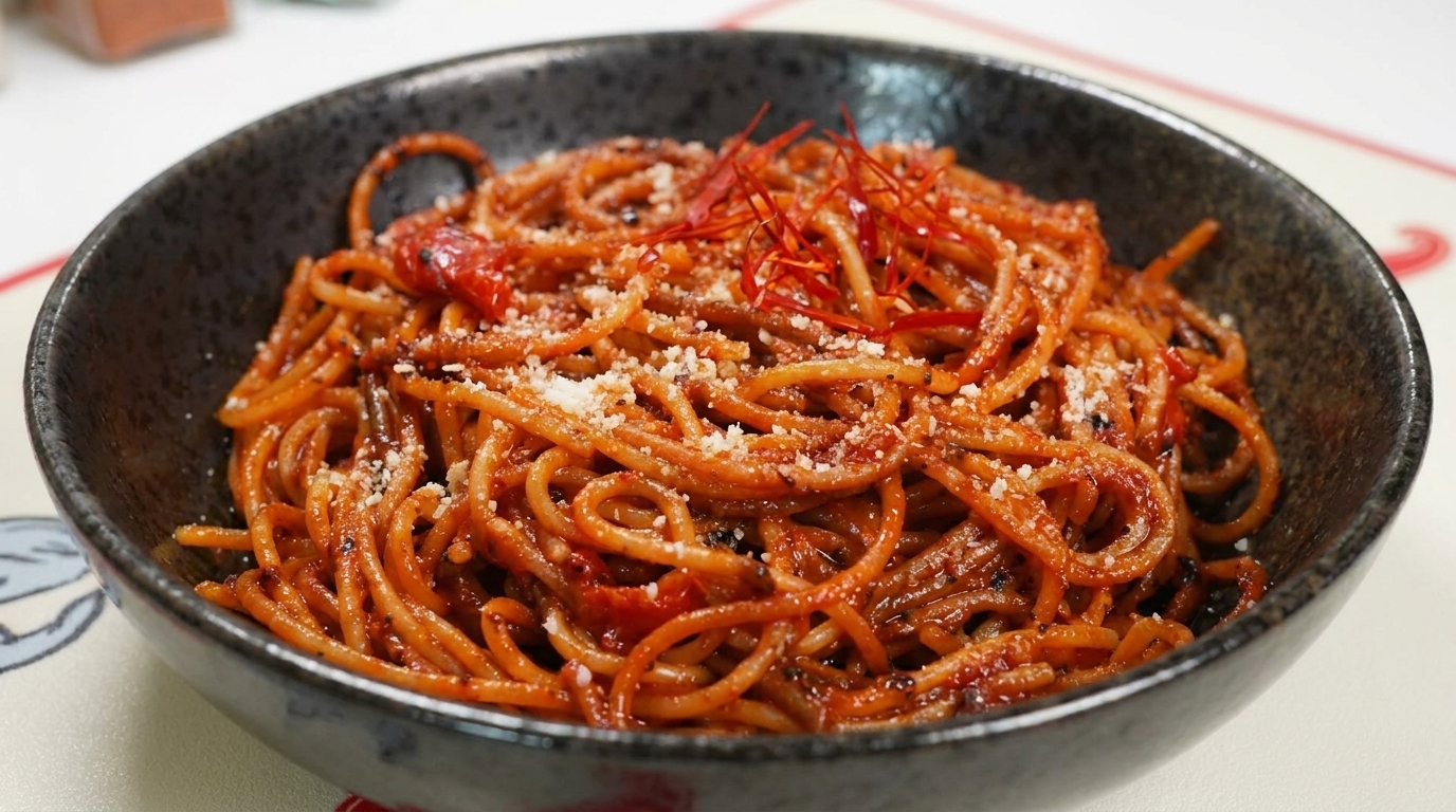 Würzige Spaghetti all'Assassina (Mörder-Pasta)
