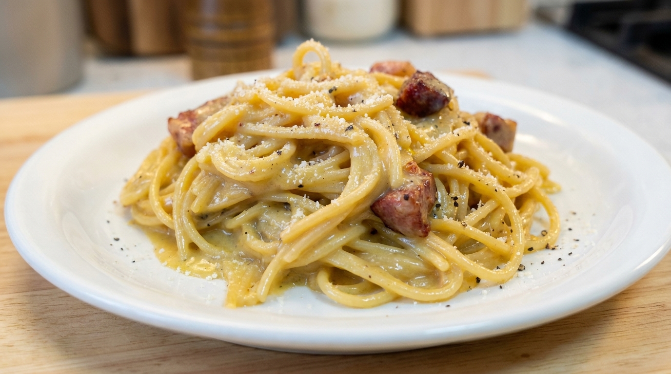 Klassische Spaghetti Carbonara