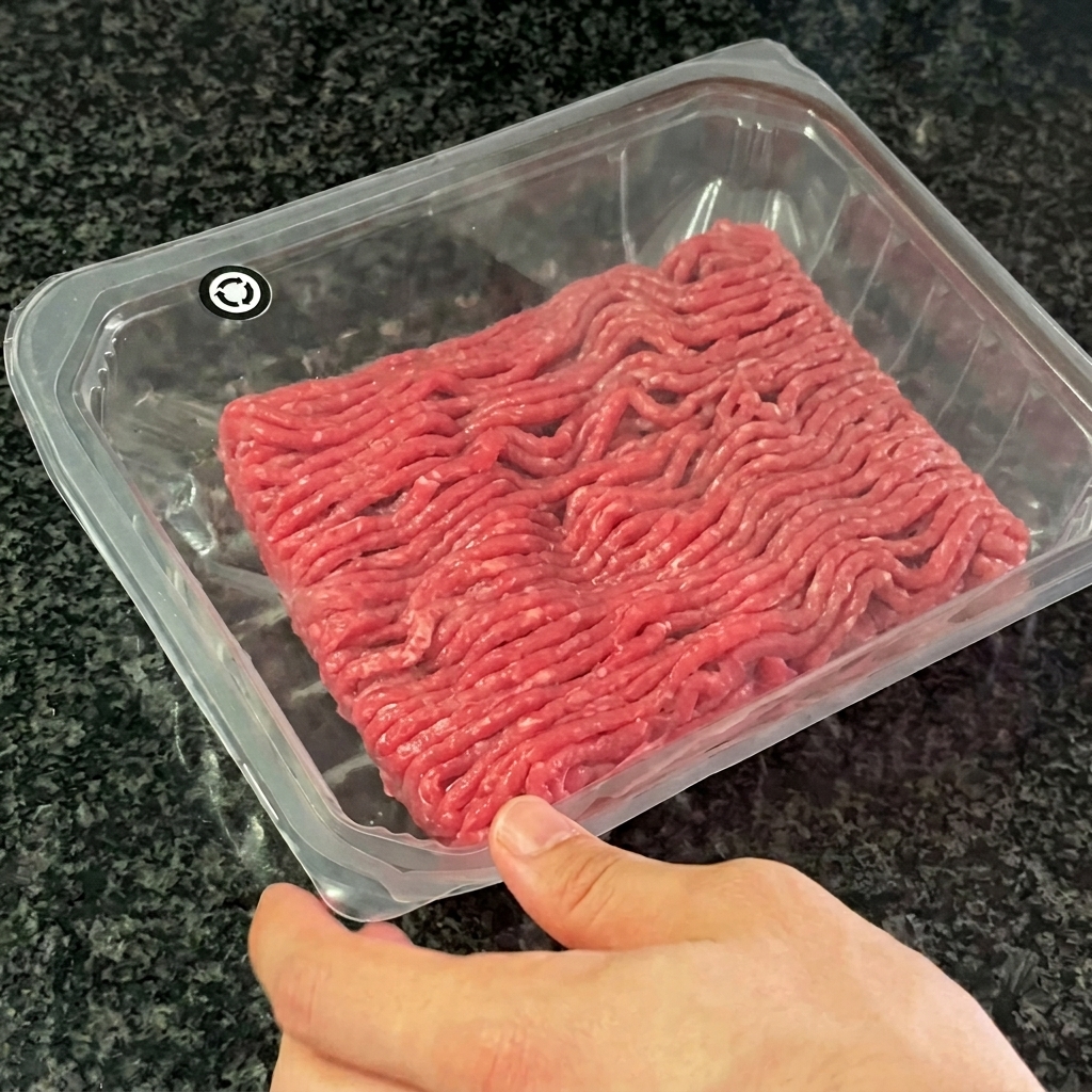 Roh geformte Wontons werden zu den Fleischbällchen in den Topf gegeben.