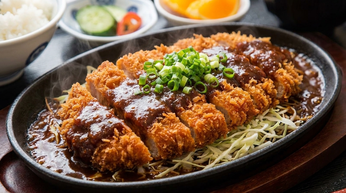 Authentisches Nagoya Miso Katsu (Miso-Schweineschnitzel)