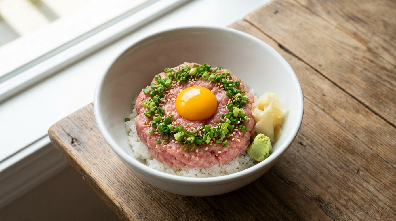 Klassisches Negitoro Don (Gehackte Thunfisch-Bowl)