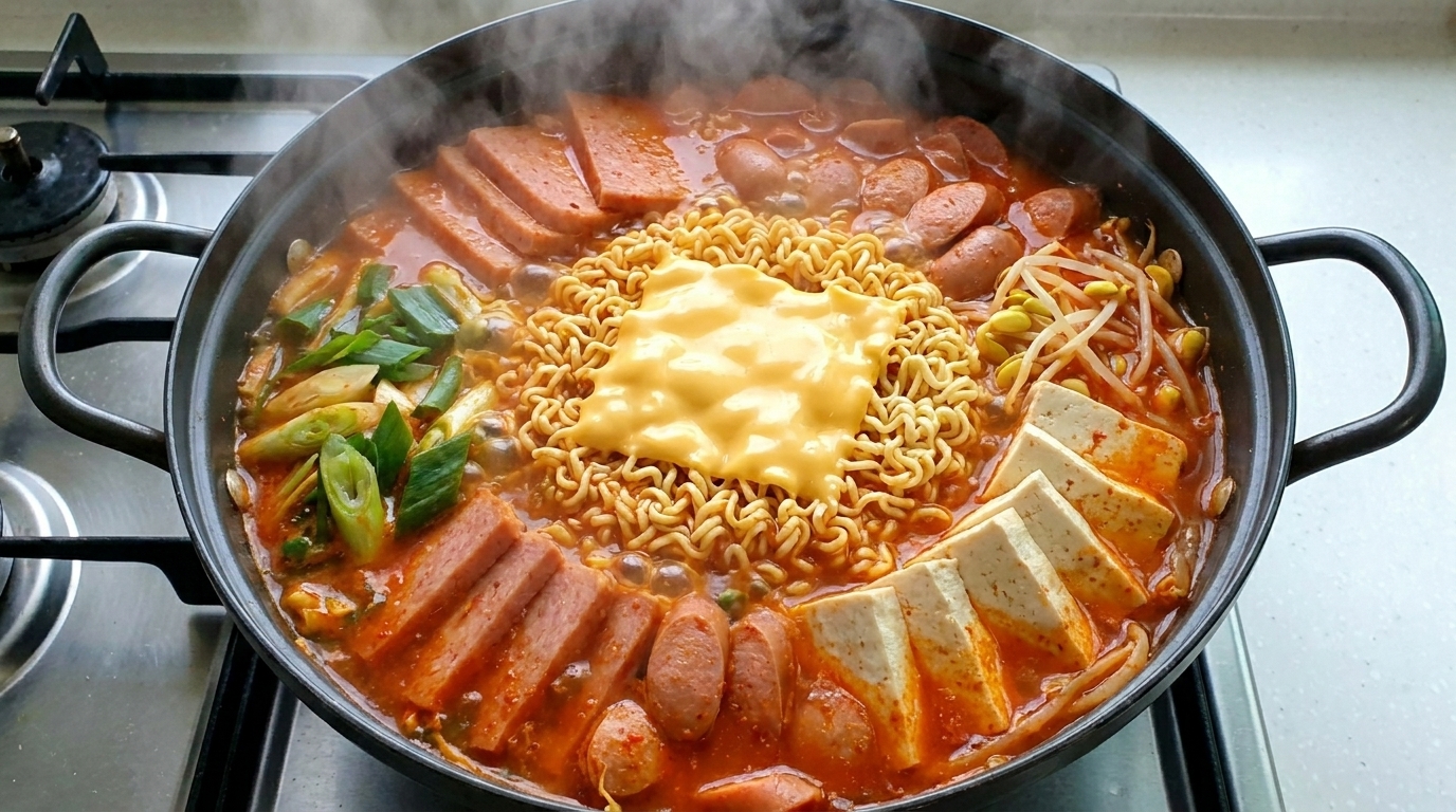 Klassischer koreanischer Army Stew (Budae Jjigae)