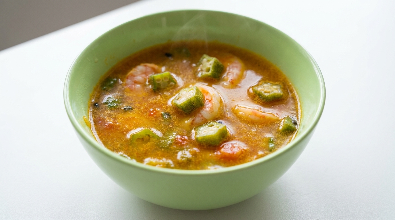 Scharfe Wüsten-Okra-Suppe (Stardew Valley Rezept)