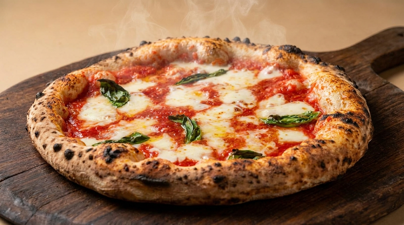 Authentische neapolitanische Pizza Margherita