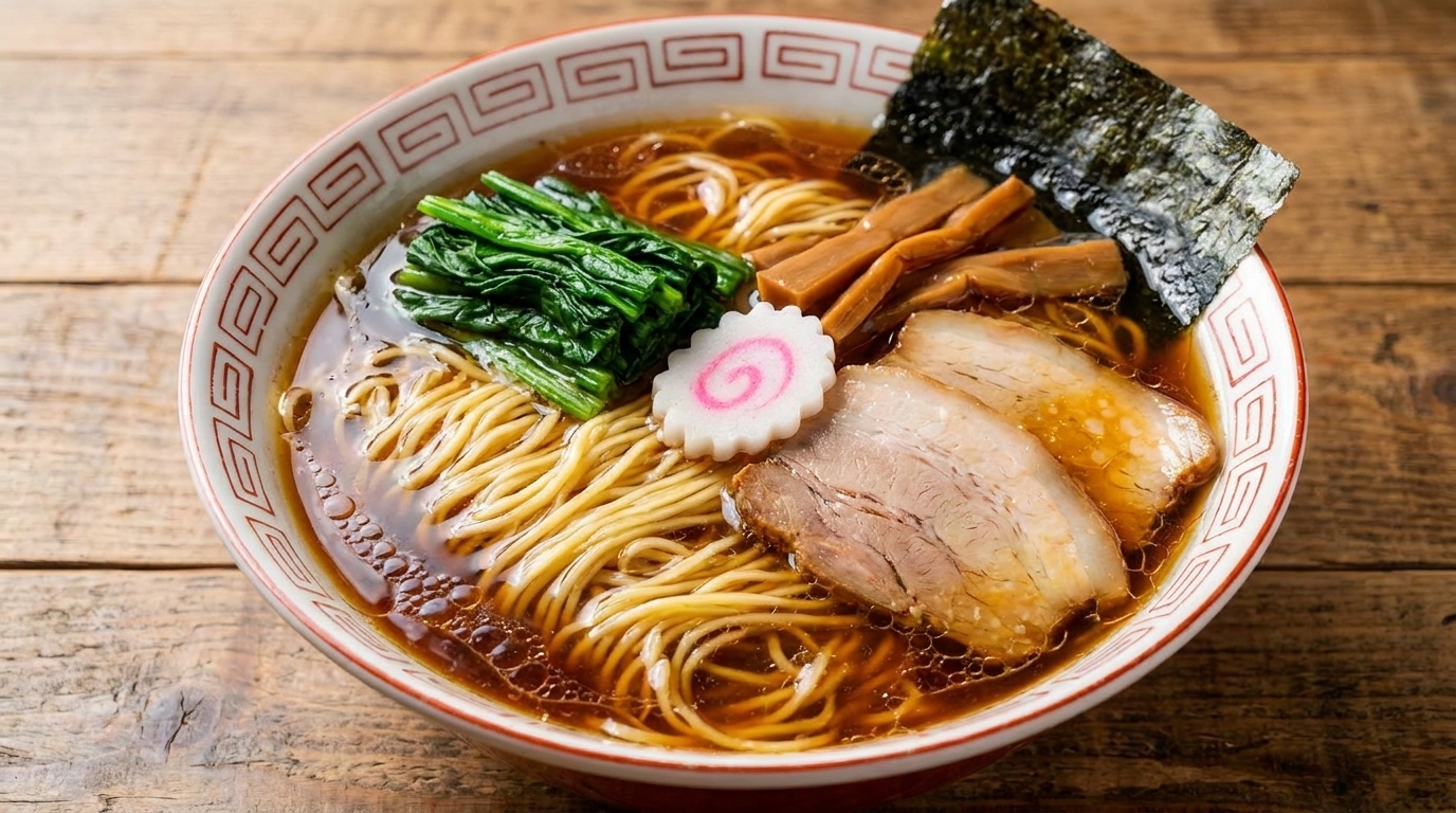 Authentische japanische Shoyu Ramen