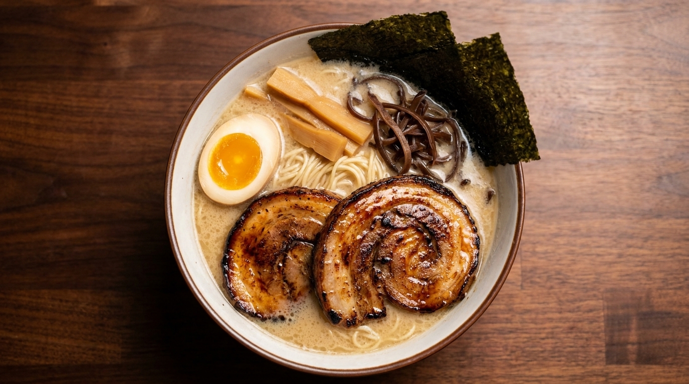 Authentisches Japanisches Chashu & Tonkotsu Ramen