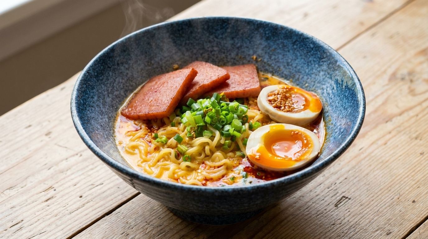 Das ultimative 'Hacker'-Ramen für Faule: Cremiger Tonkotsu-Style in 15 Minuten
