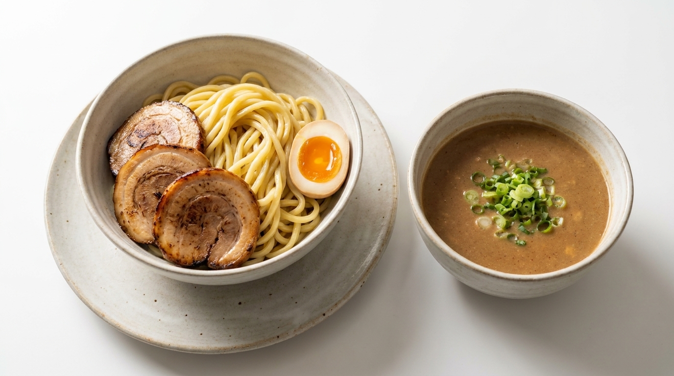 Herzhaftes Seafood Tonkotsu Tsukemen (Gyokai Tonkotsu)