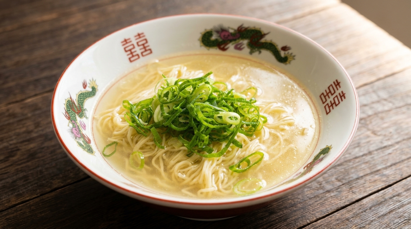 Klare japanische Shio Ramen (Salz-Ramen)