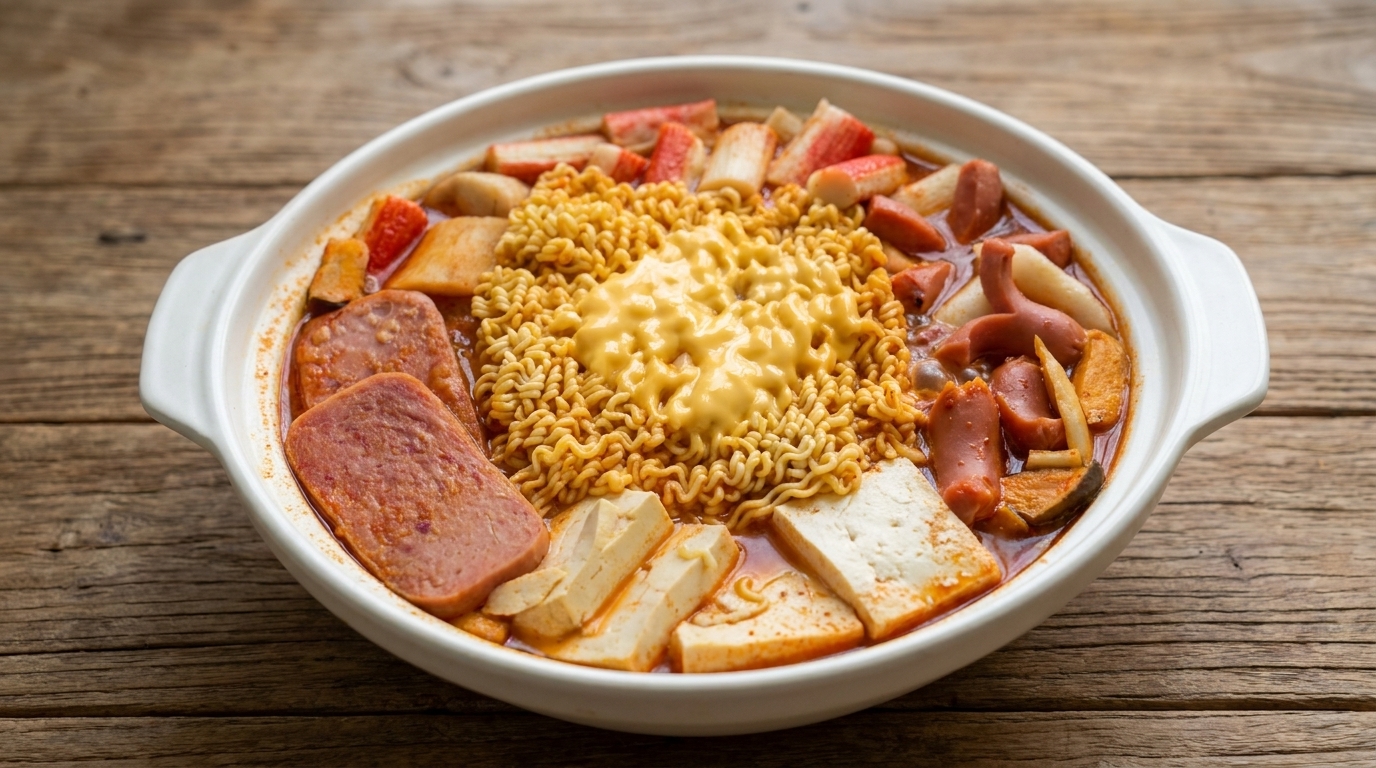 Budae Jjigae: Koreanischer Army Base Stew