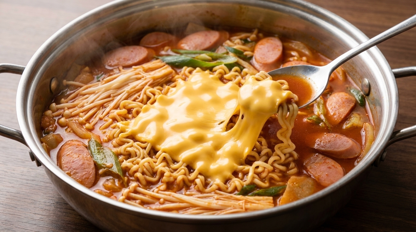 Authentisches Budae Jjigae: Der legendäre koreanische Army Base Stew