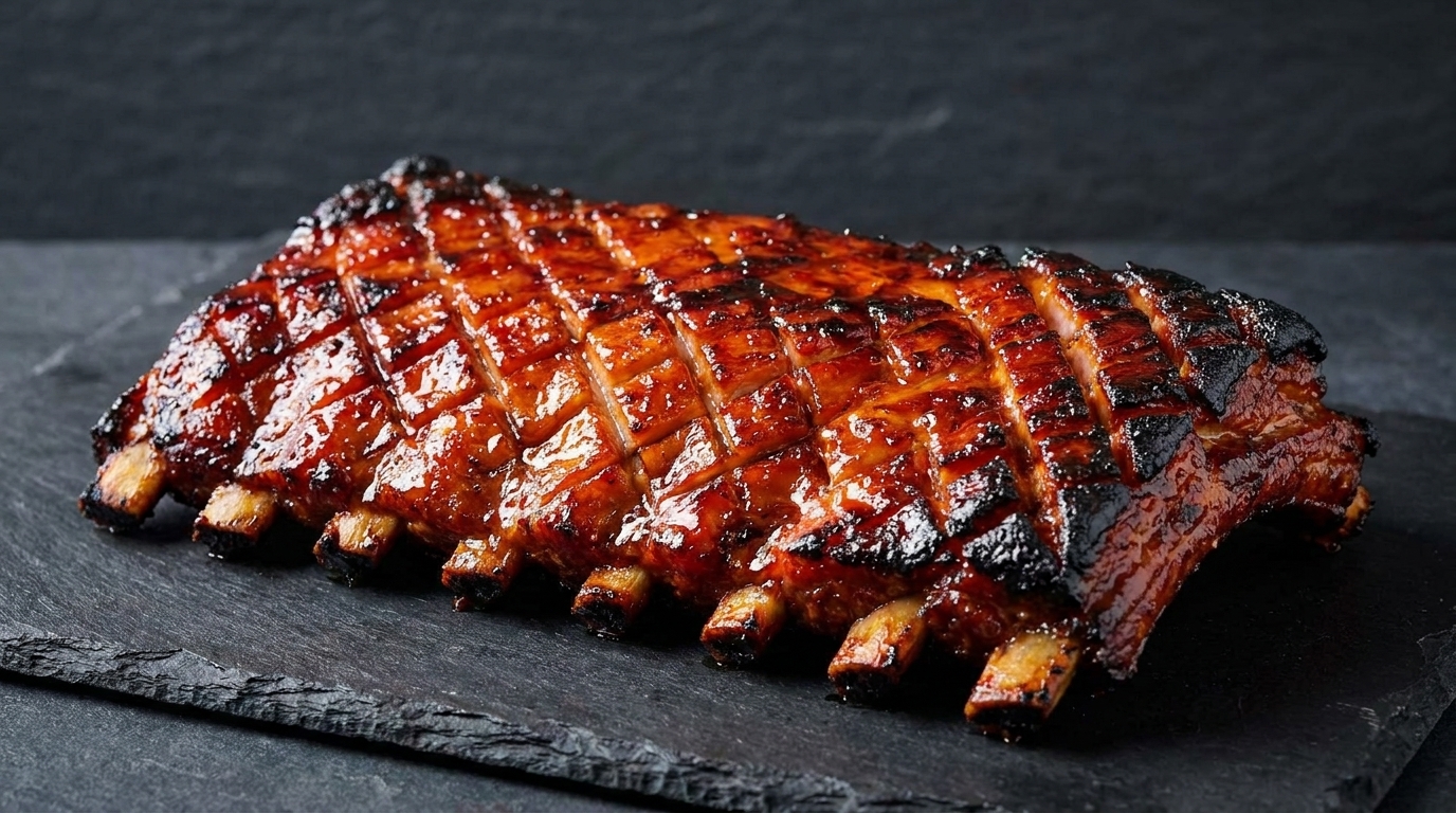 Authentische kantonesische Spareribs mit Honigglasur (Char Siu Ribs)
