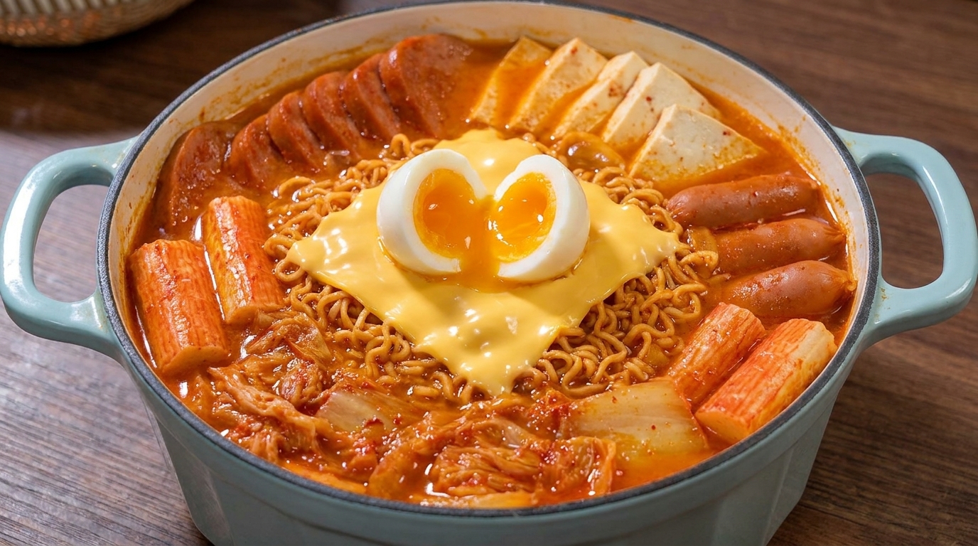 Klassischer koreanischer Army Stew (Budae Jjigae)