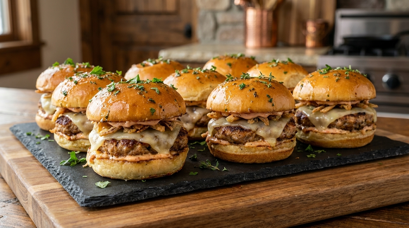 Gourmet Truthahn-Slider mit Glasur