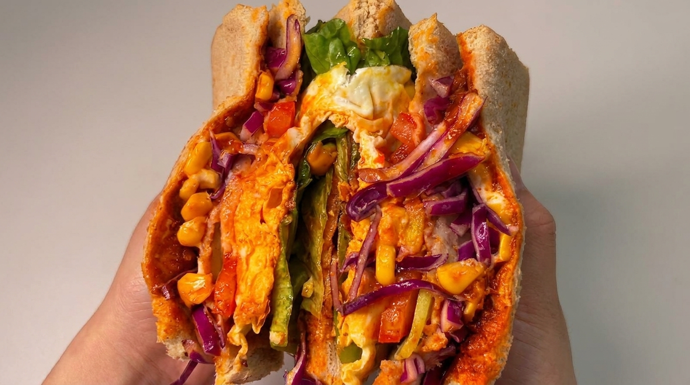 Würziges Rindfleisch-Sandwich