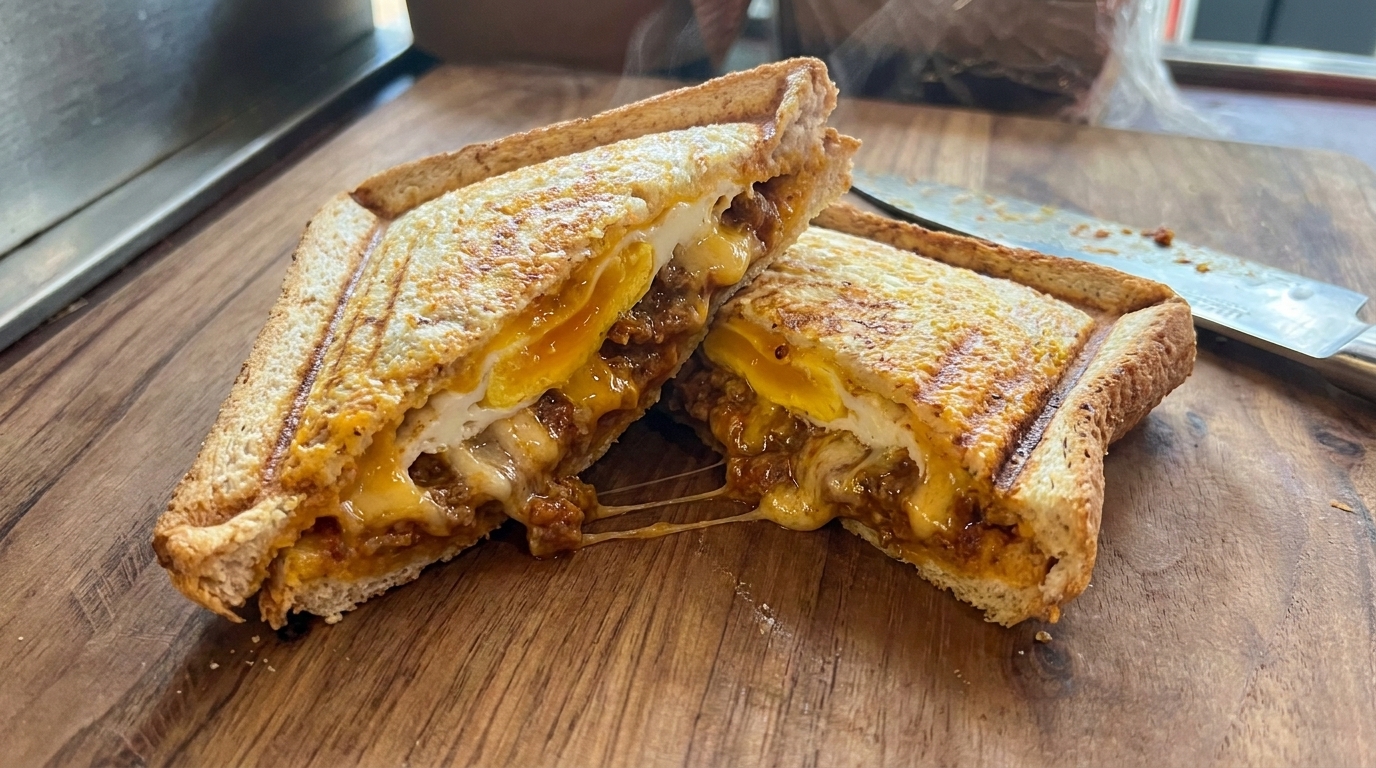 Mexikanisches Hackfleisch-Sandwich