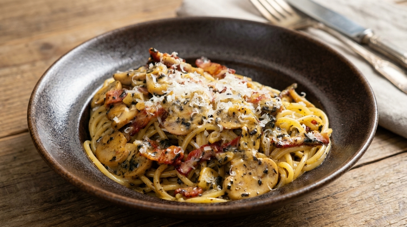 Trüffel-Pilz-Pasta