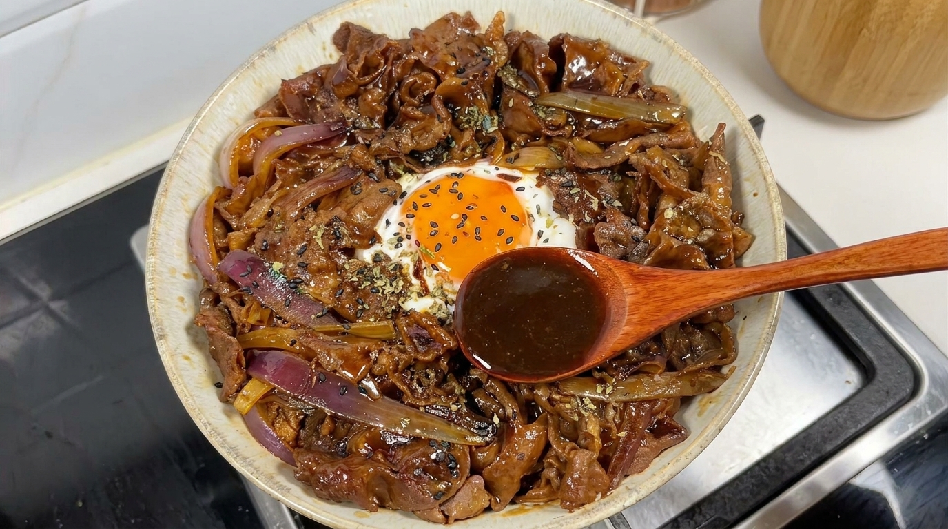 Einfache Teriyaki-Rindfleisch-Bowl
