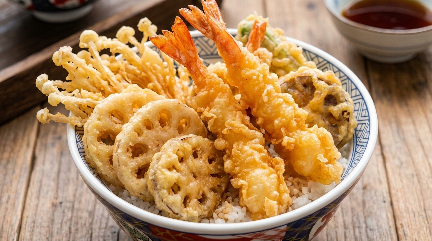 Klassisches Tempura Don (Tendon)