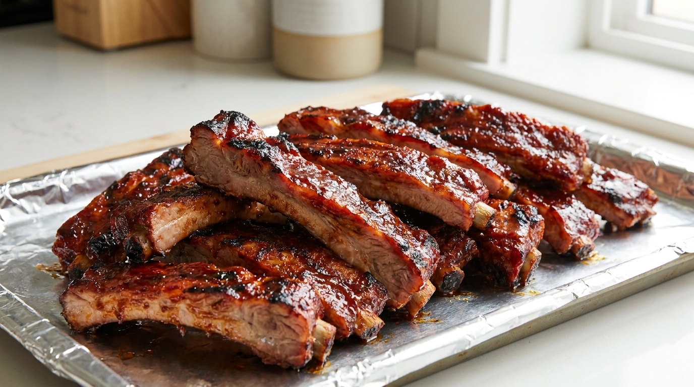 Einfache Koreanische Schweinerippchen vom Grill