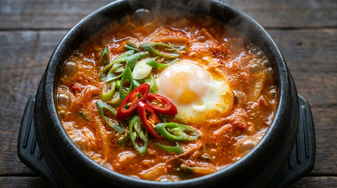 Klassischer Kimchi-Eintopf (Kimchi-Jjigae)