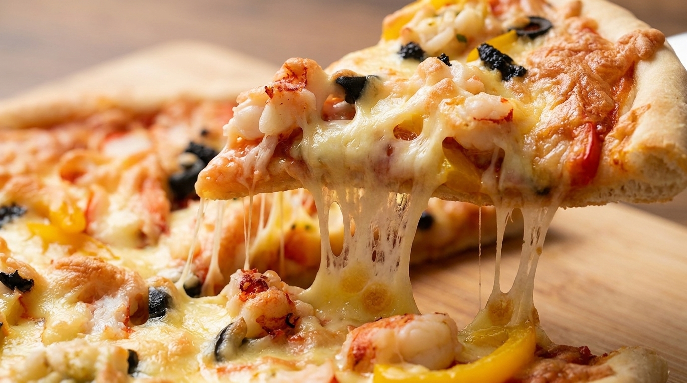 Meeresfrüchte-Luxus: Hummer-Pizza