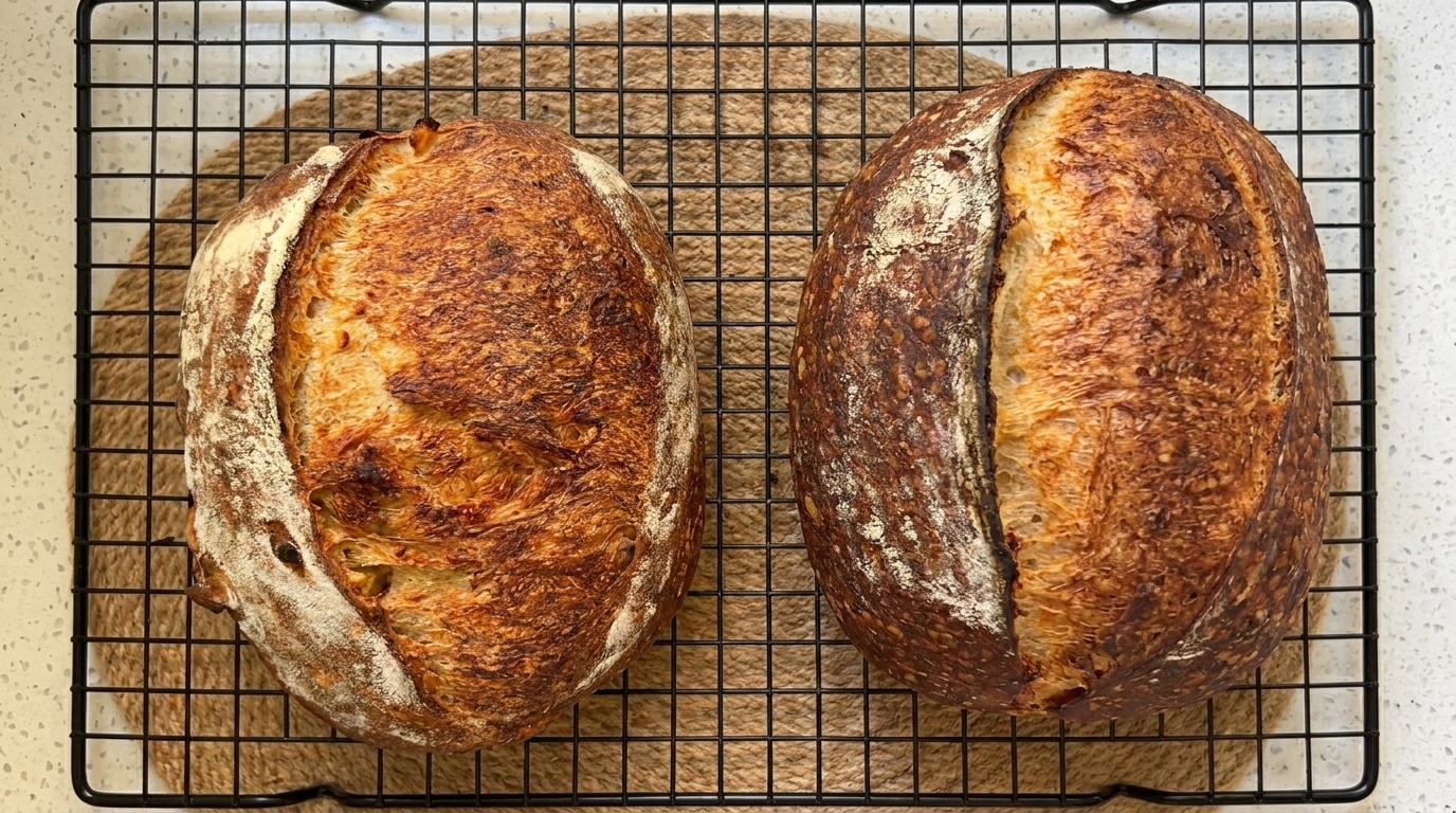 Artisan-Kartoffel-Sauerteigbrot (Zwei Variationen)