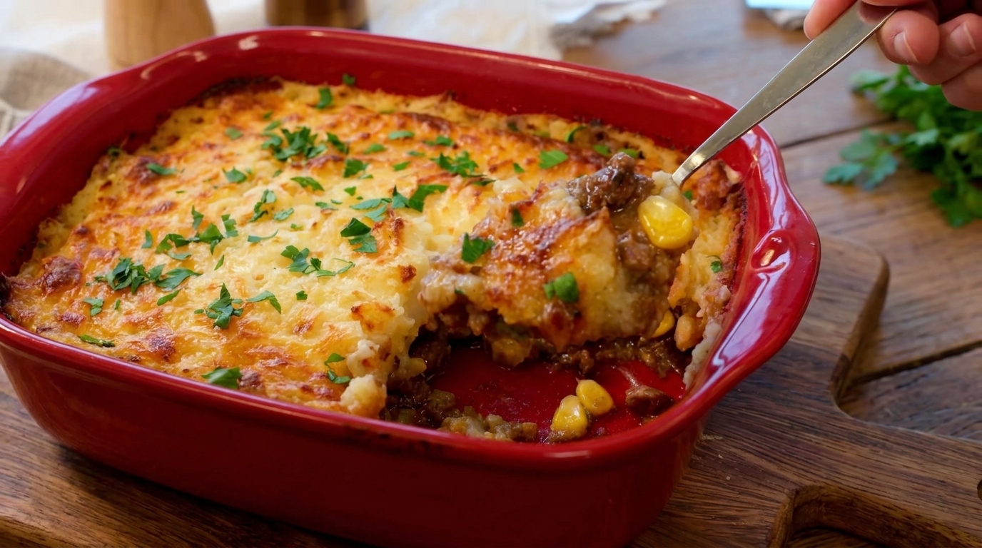 Klassischer Shepherd's Pie mit Rindfleisch