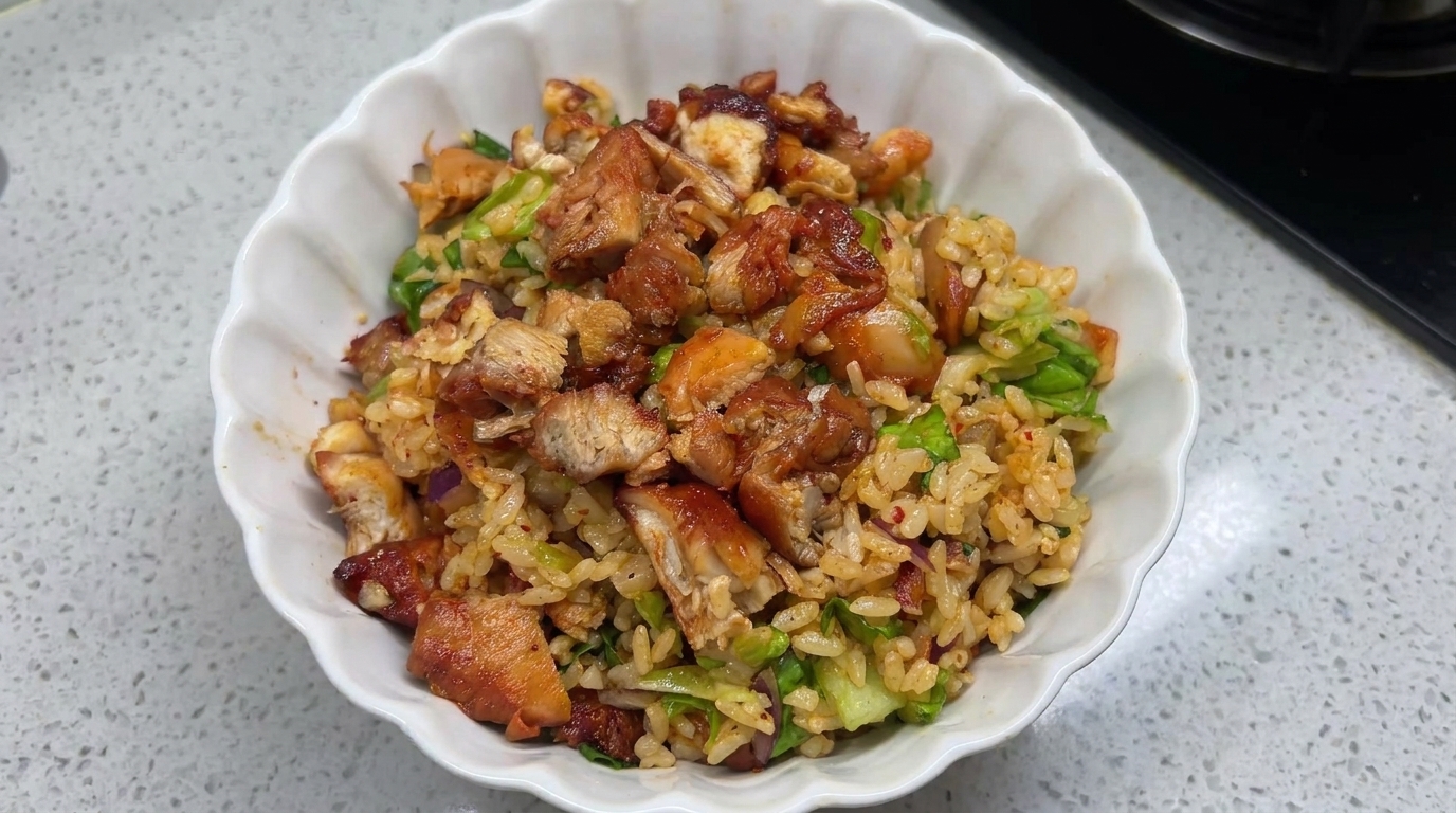 Korean BBQ Style Chicken Bowl nach Art der alten Schule