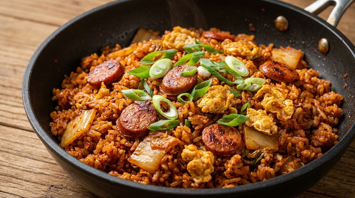 Koreanischer Kimchi-Bratreis (Boyfriend-Style)