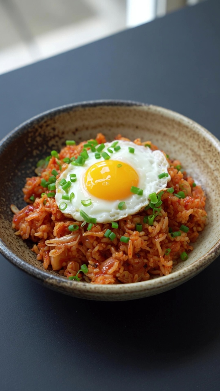 Klassischer Kimchi-Reis (Kimchi Bokkeumbap)