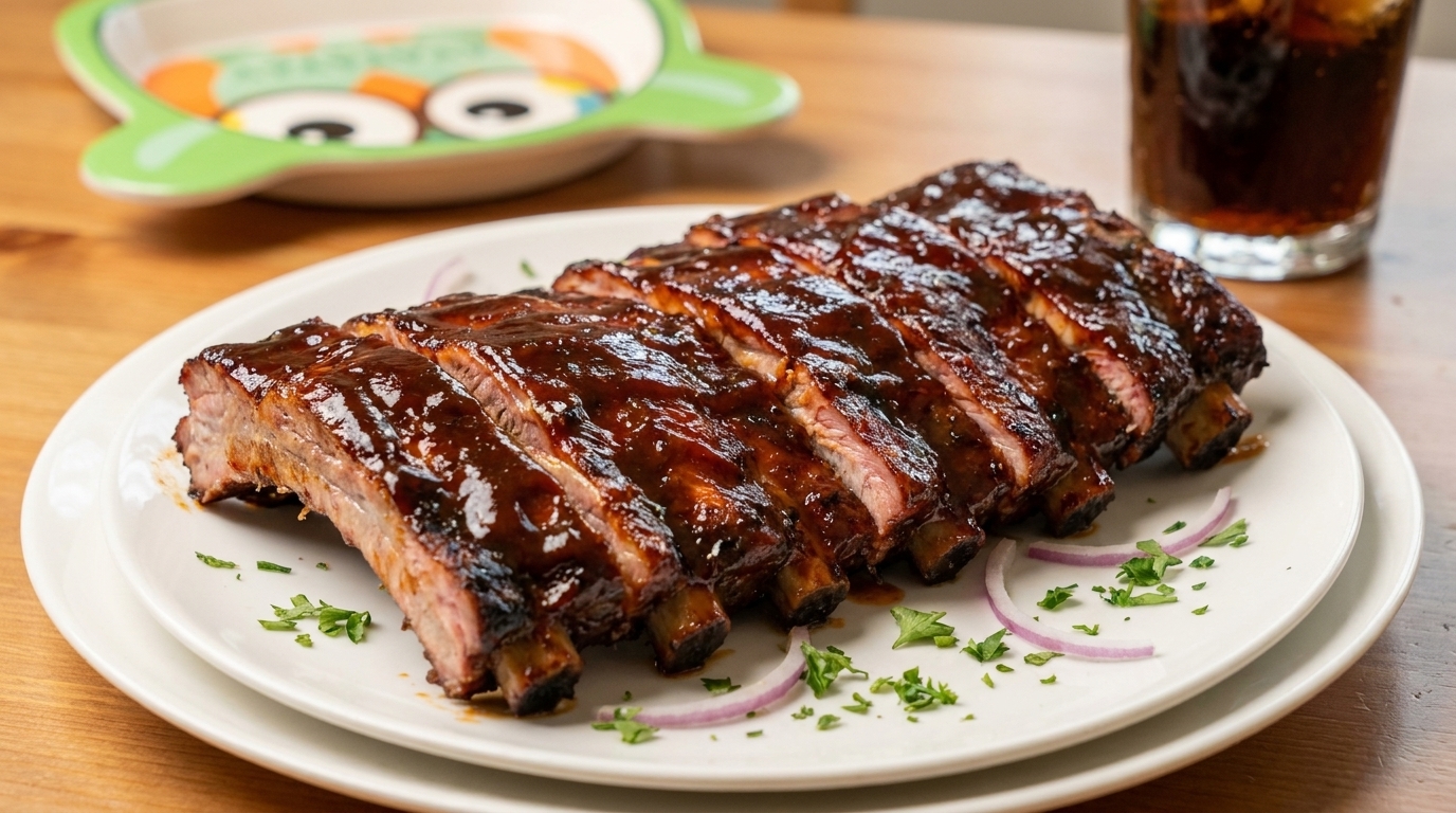 Klassische Amerikanische 3-2-1 BBQ-Schweinerippchen