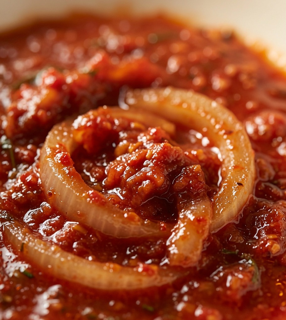 Die rohen Rippchen werden mit der Marinade vermengt.