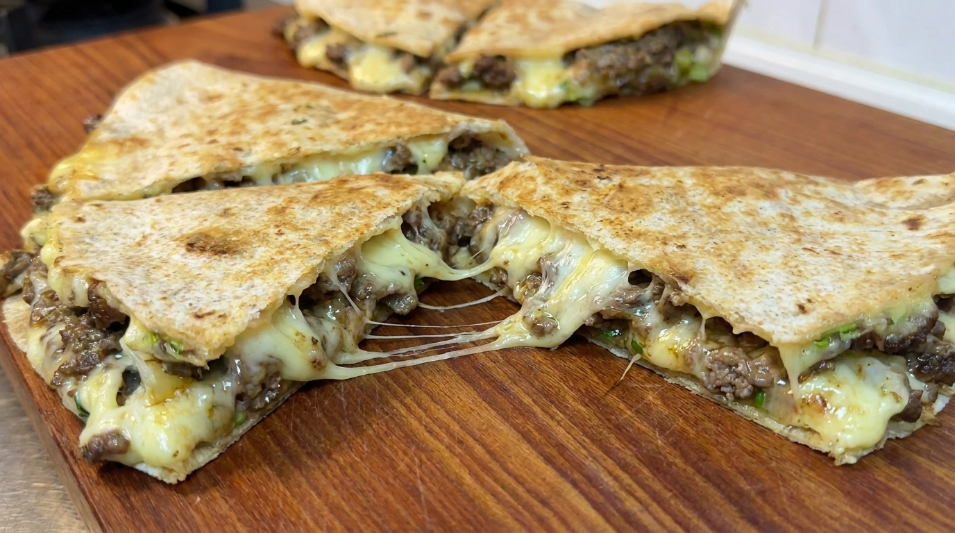 Käse-Rinder-Quesadilla