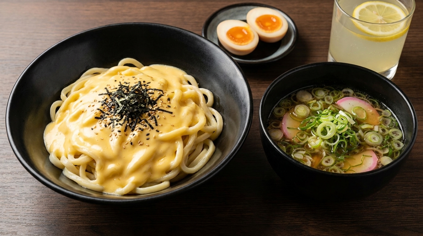 Yuzu-Käse-Tsukemen (Dipping-Nudeln)
