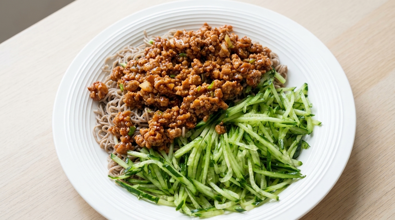 Kalorienarmes Zha Jiang Mian (Gebratene Nudelsauce)
