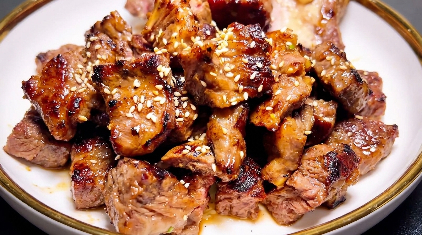 Koreanische Rinderrippchen (Galbi-Stil)