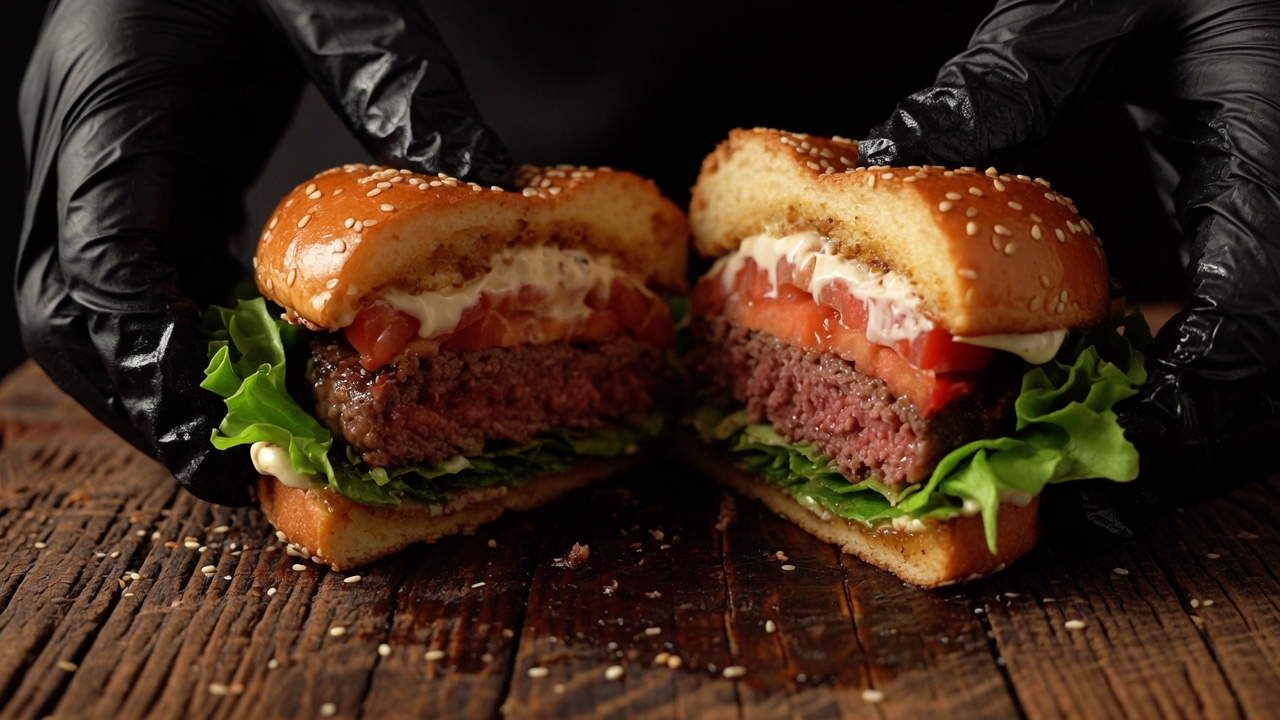 Gourmet Wagyu-Burger aus australischem Rindfleisch
