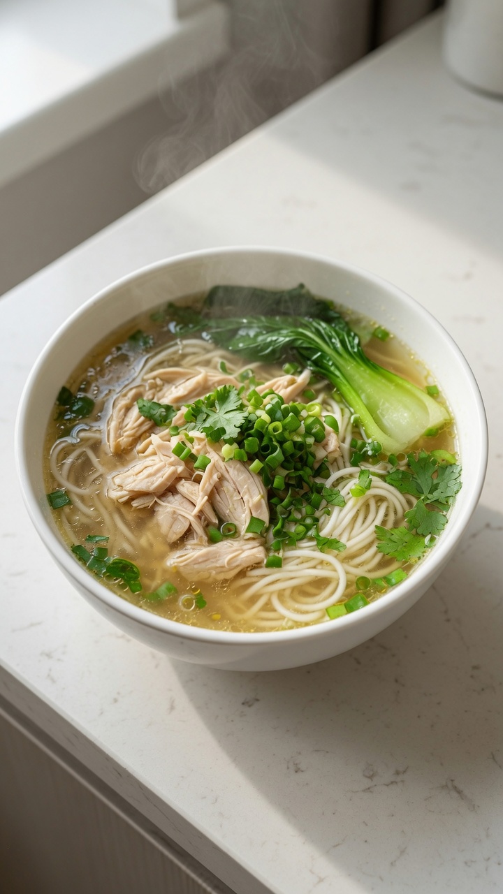 Herzhafte Hühner-Nudelsuppe