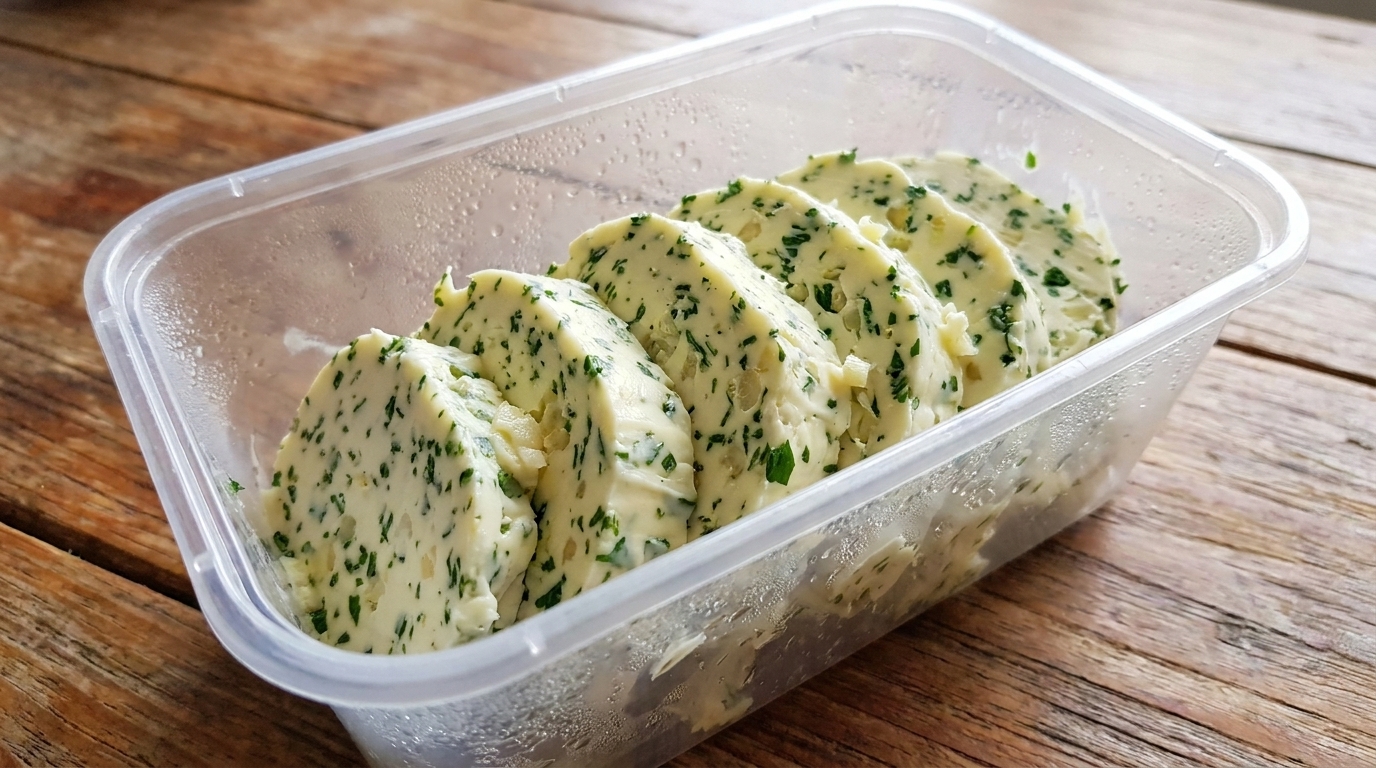 Hausgemachte Knoblauch-Kräuterbutter