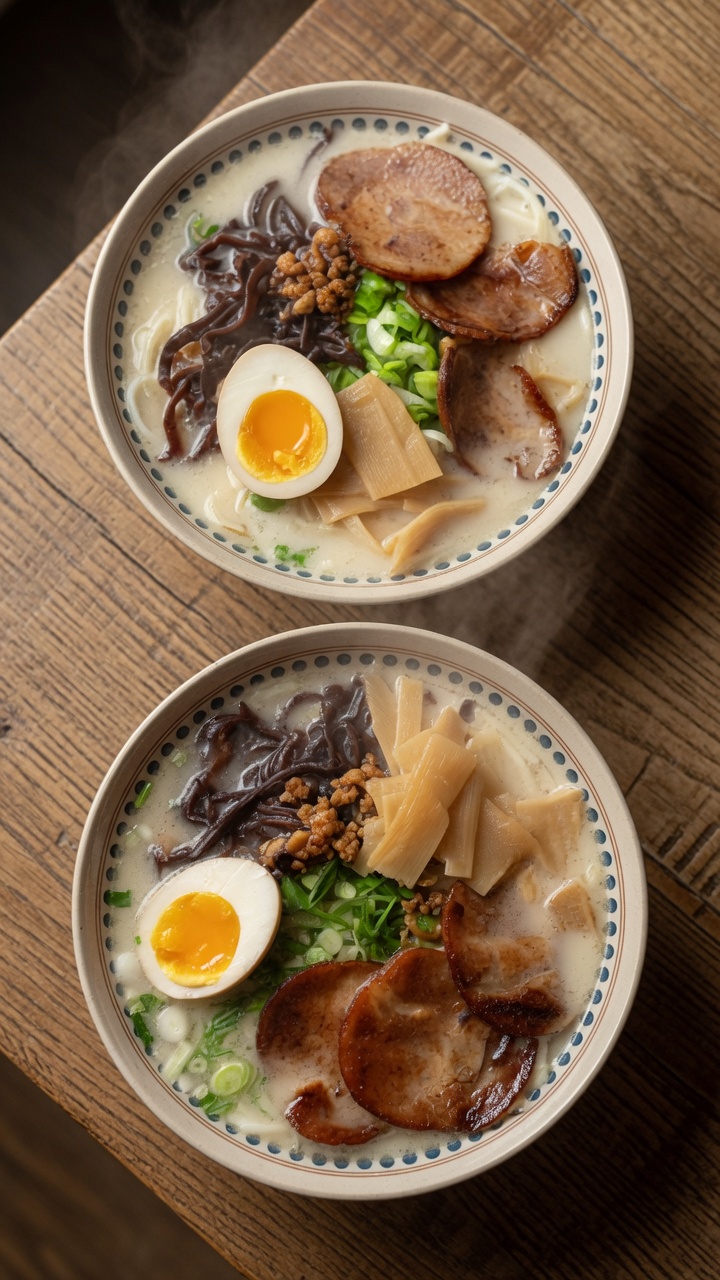 Japanische Tonkotsu Chashu Ramen