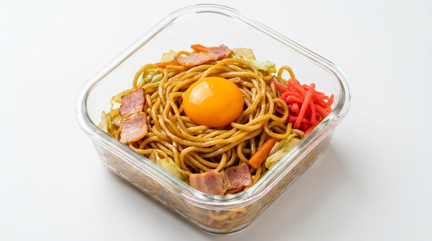 Gebratene Nudeln mit A-Ken-Sauce (Crayon Shin-chan)