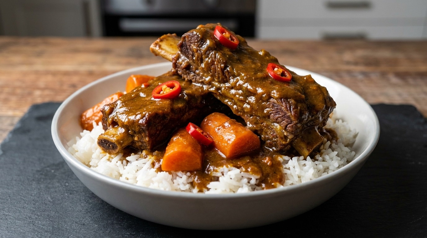 Geheime scharfe Curry-Rinderrippchen