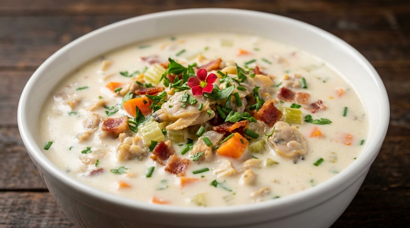 Klassische New England Clam Chowder