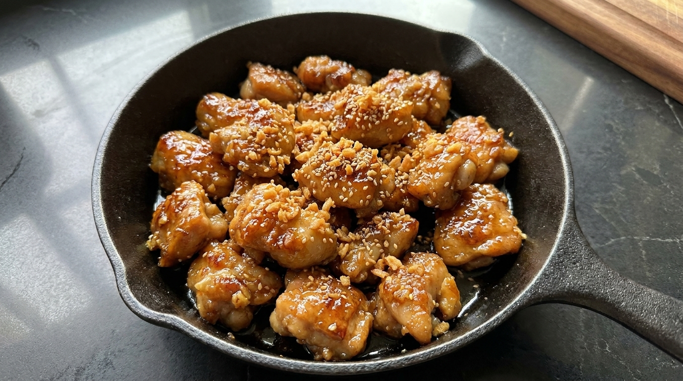 Knusprige Knoblauch-Butter-Hähnchenschenkel