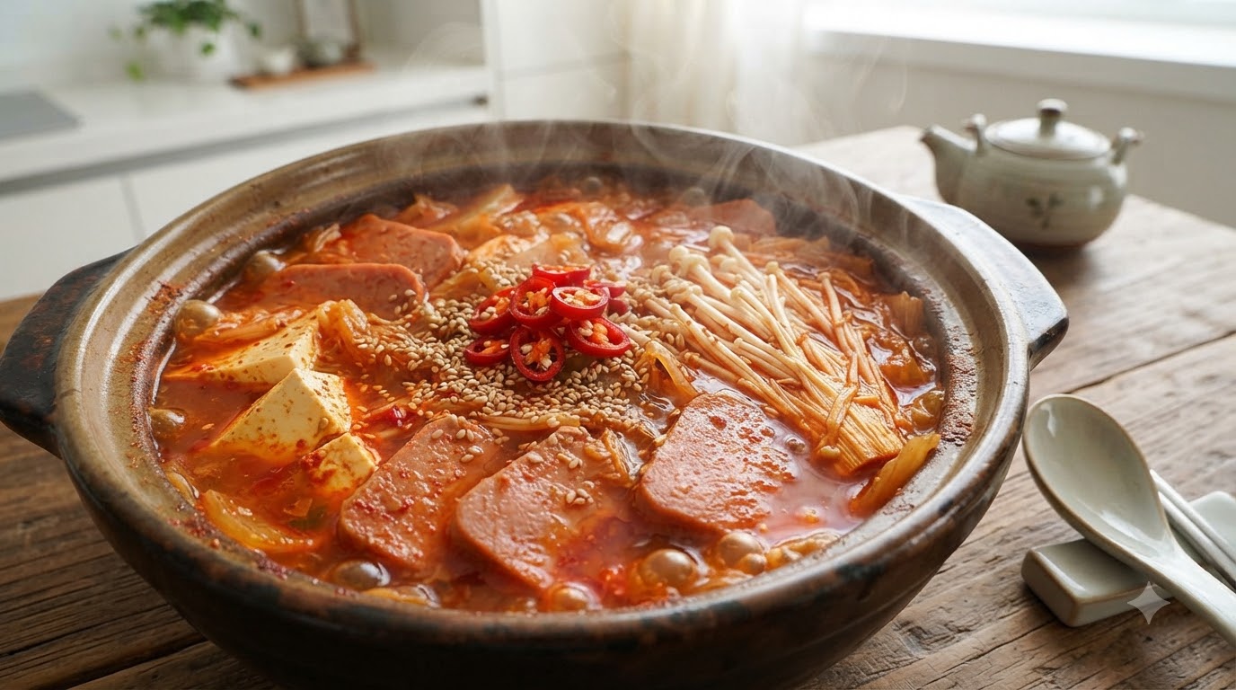 Einfache Koreanische Kimchi-Tofu-Suppe (Kimchi Jjigae)