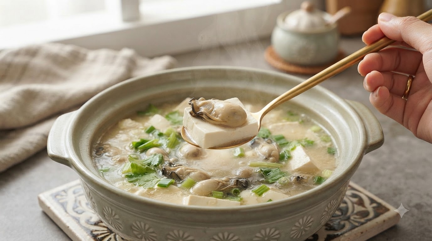 Austern-Tofu-Suppe