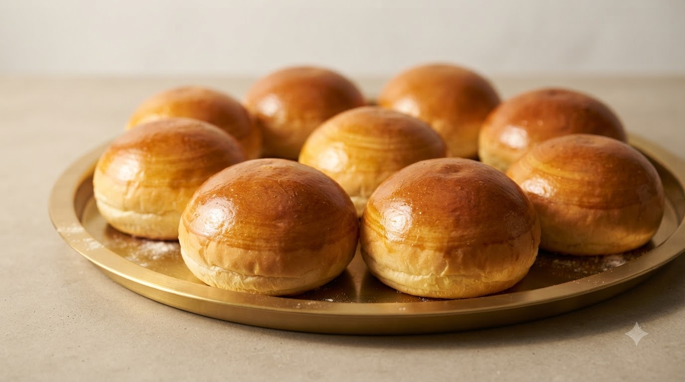 Klassische Butter-Brioche-Burgerbrötchen