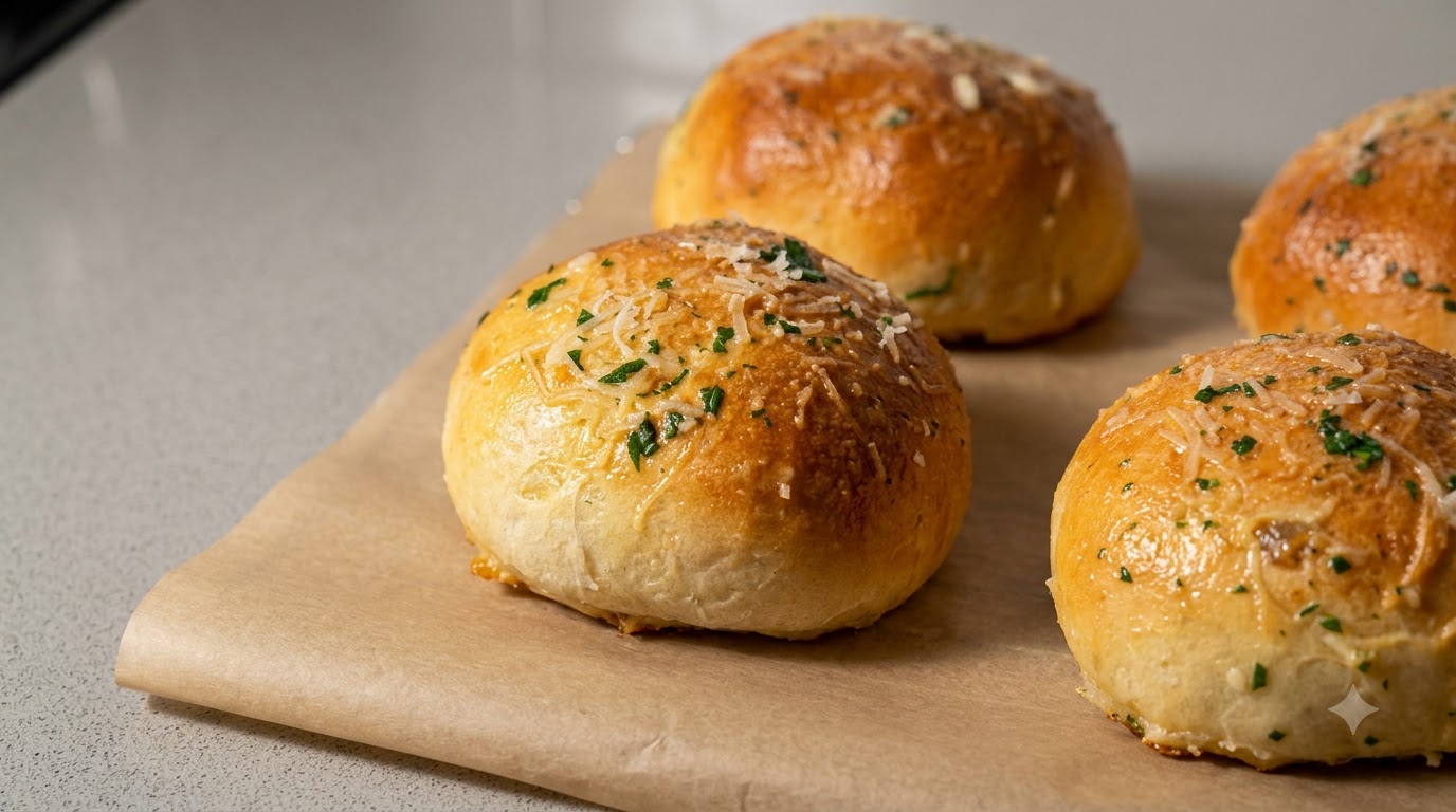 Knoblauch-Butter-Cheeseburger-Bomben